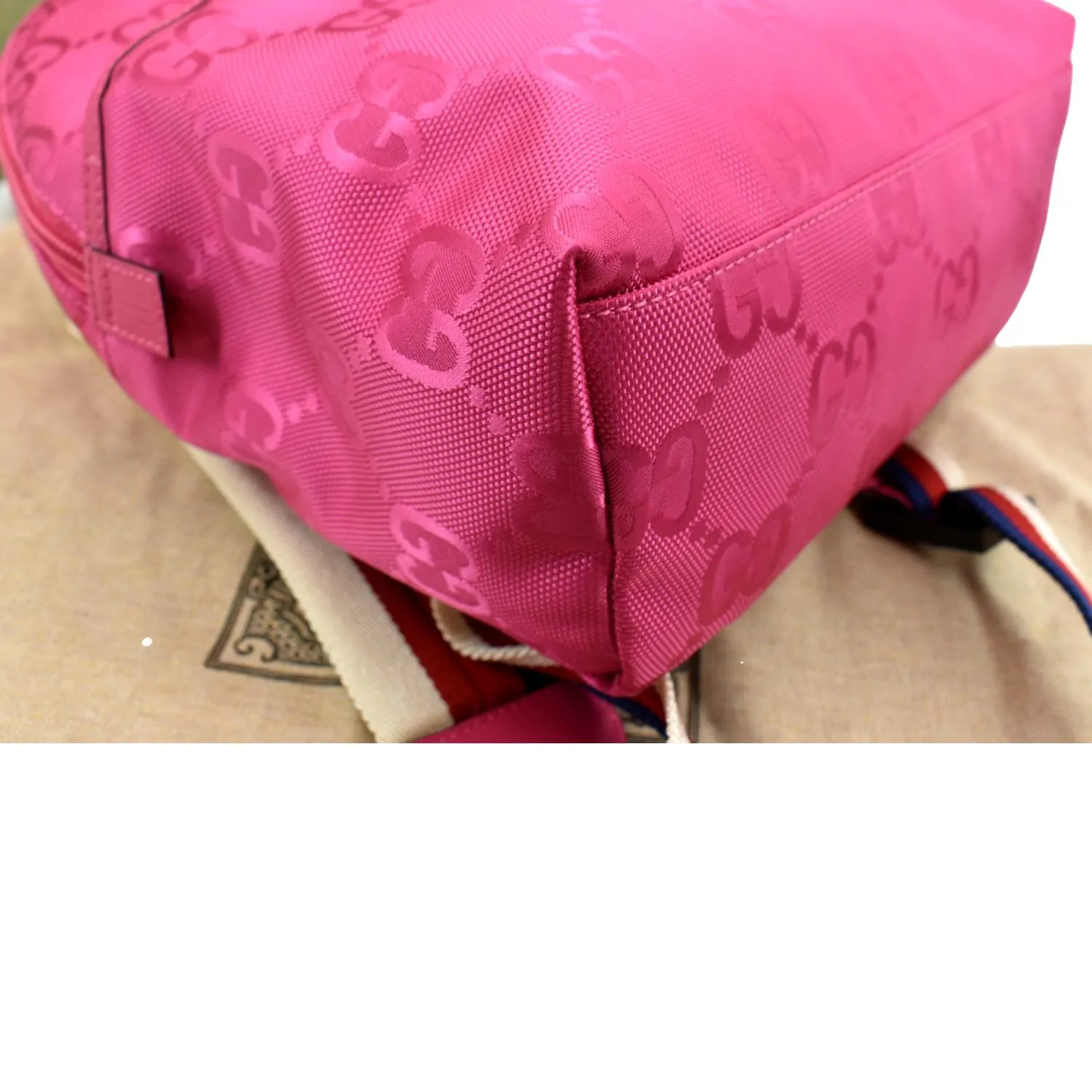 GUCCI Children's GG Coated Canvas Backpack Pink 271327