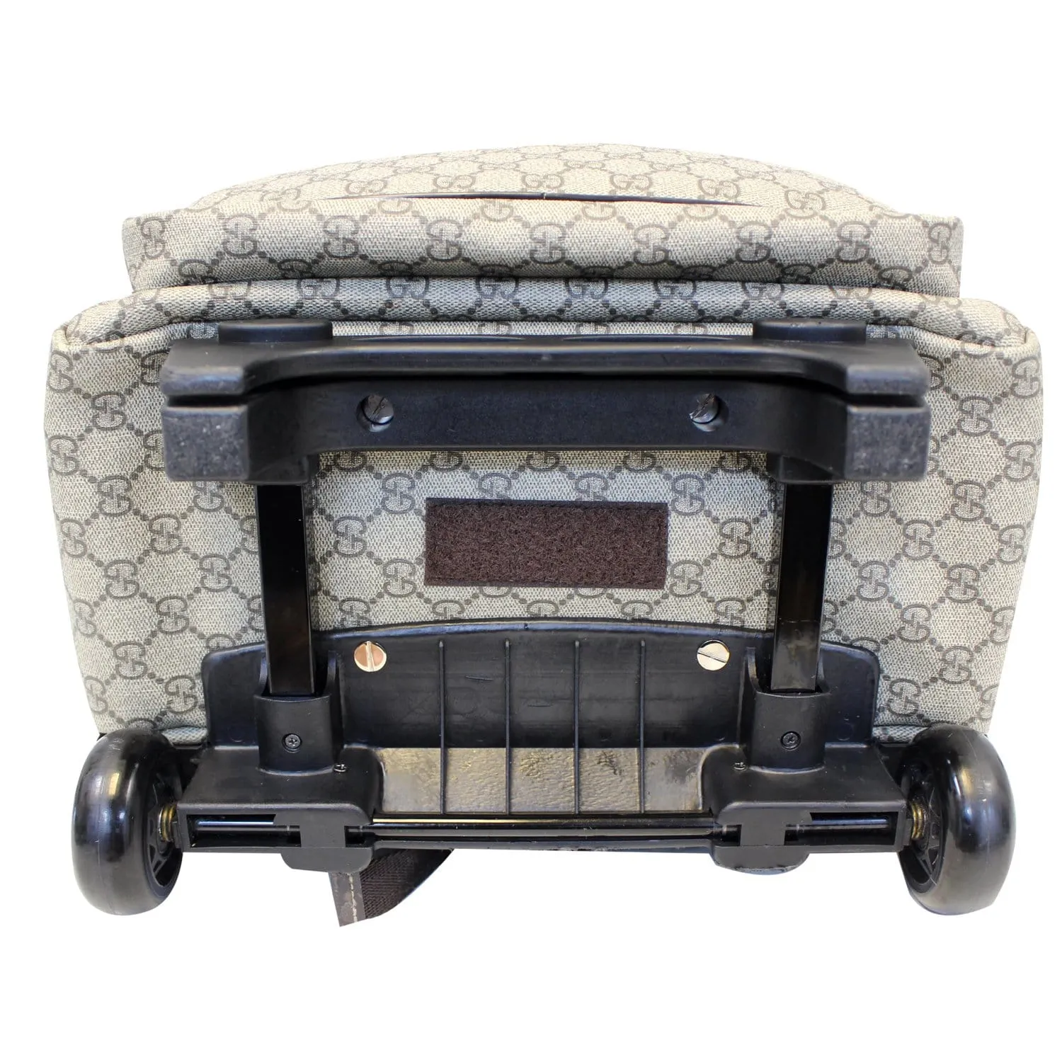 Gucci GG Supreme Canvas Trolley Backpack Bag Beige
