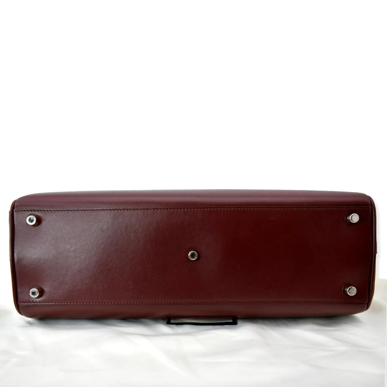 GUCCI Zumi Medium Leather Top Handle Bag Burgundy 564714