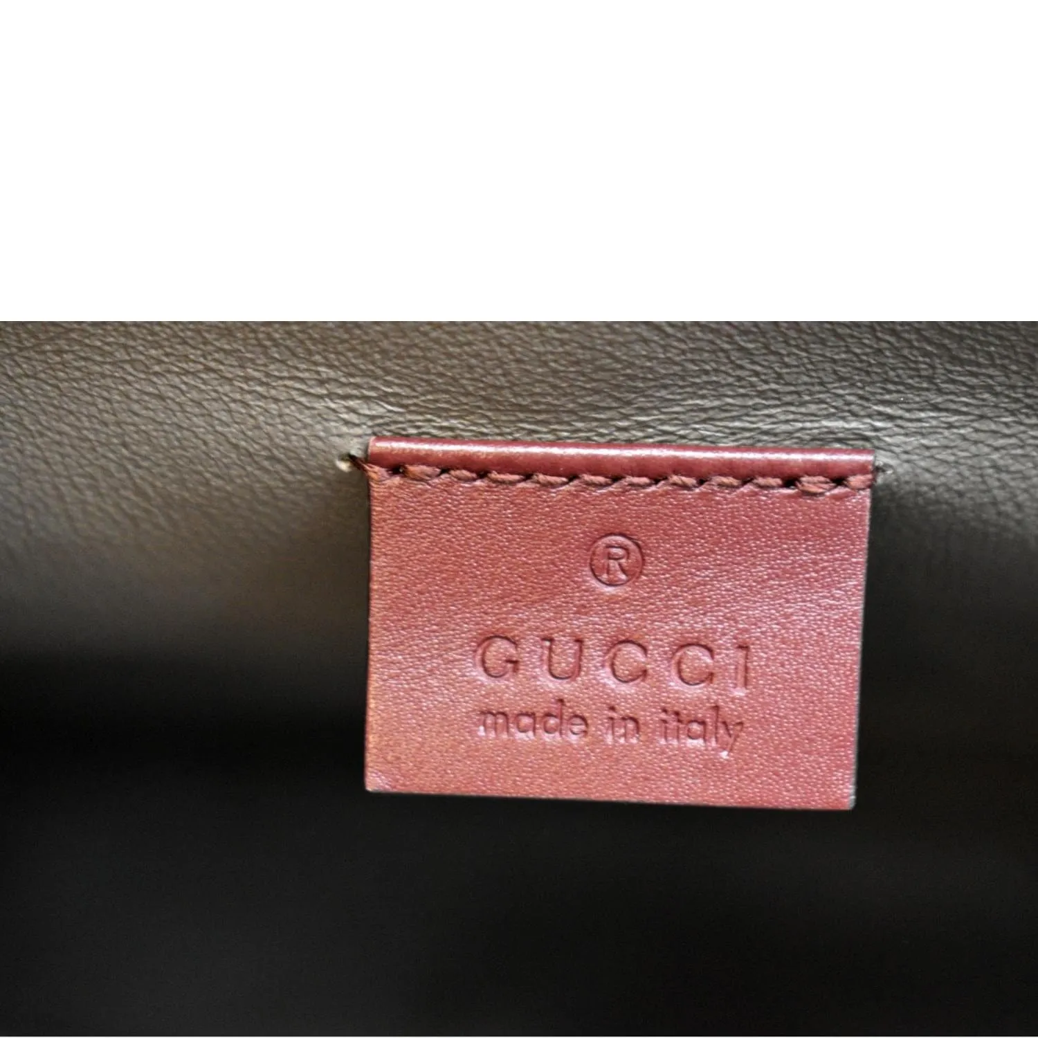 GUCCI Zumi Medium Leather Top Handle Bag Burgundy 564714