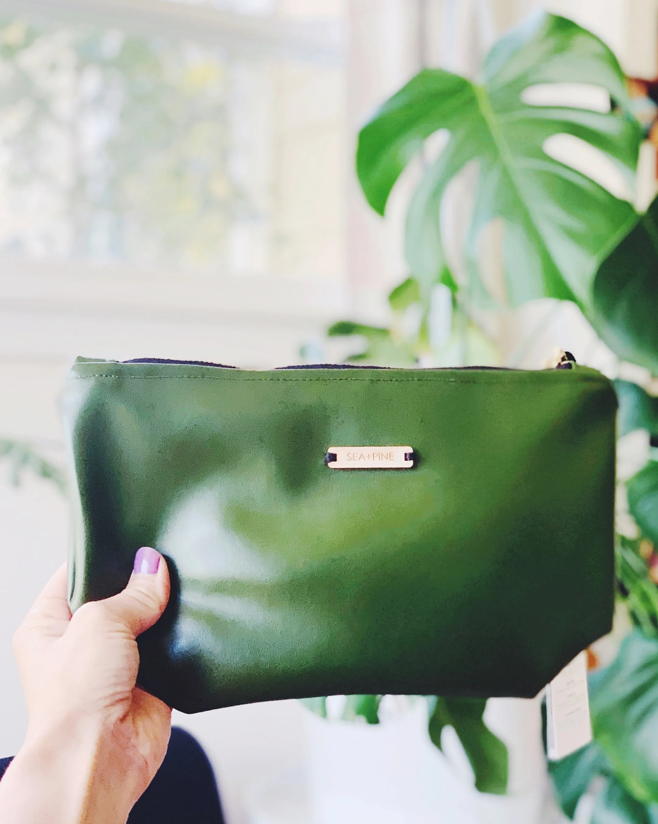 Half Moon Cactus Zip Pouch