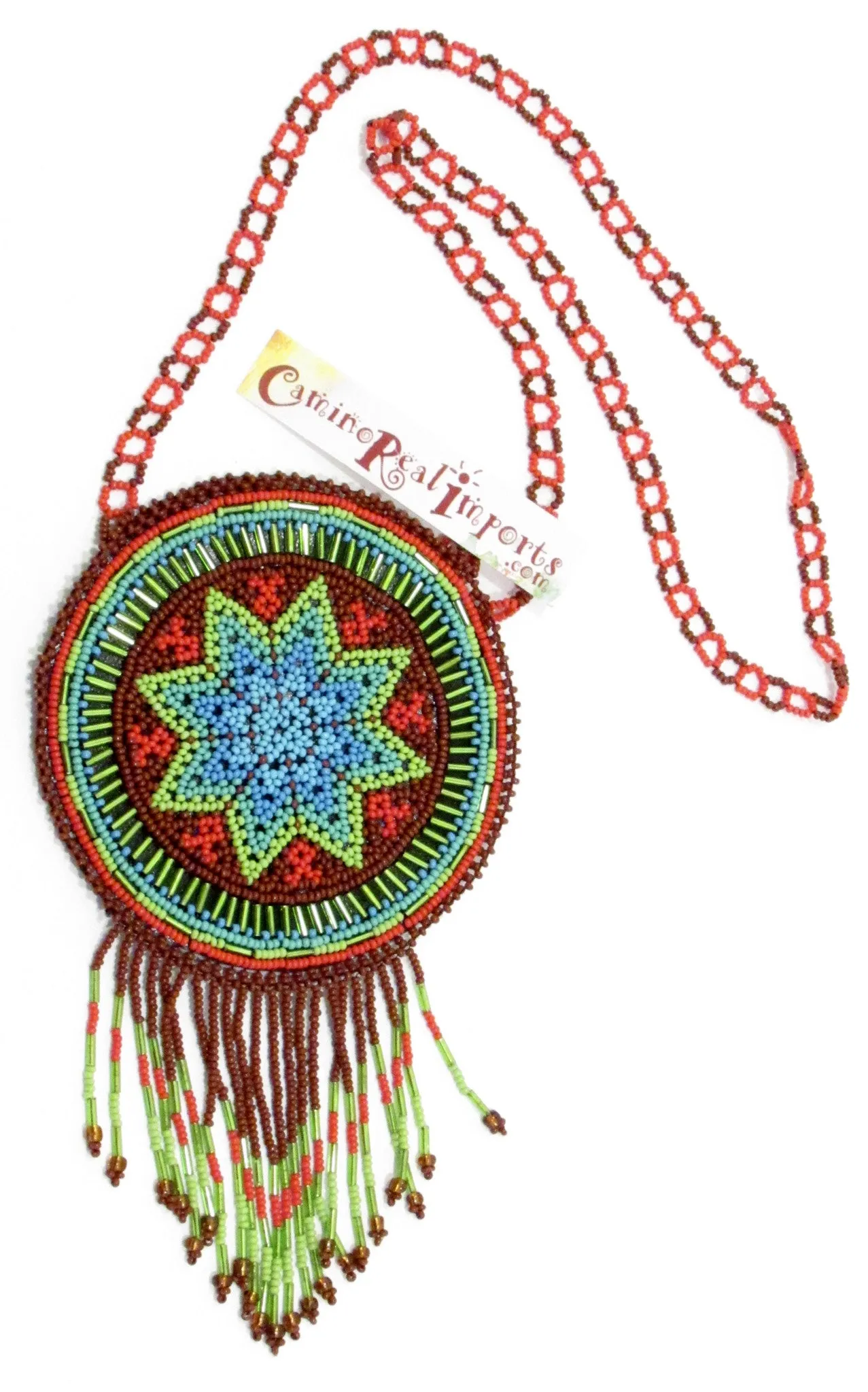HAND MADE BEADED MEDICINE POUCH BMP005