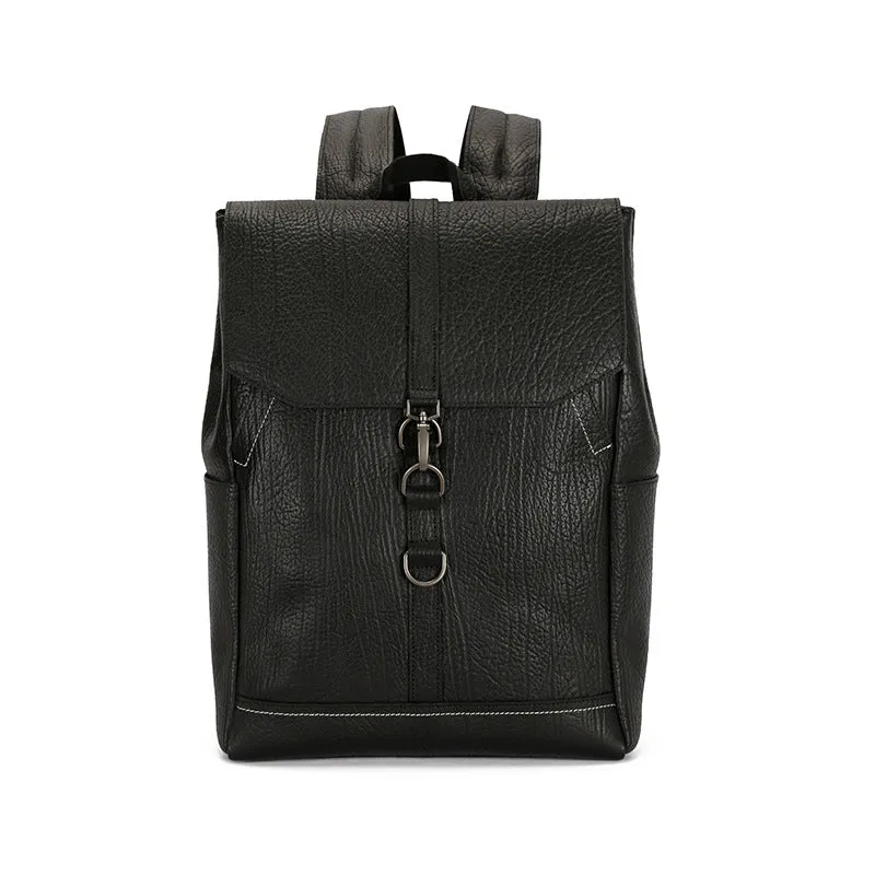 Handmade Retro Full-Grain Leather Business Laptop Backpack