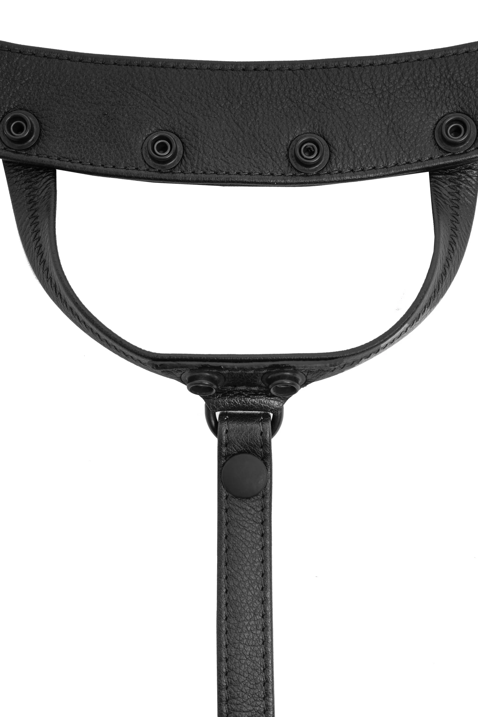 HARNESS THONG - Black