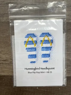 HB-25  - Mini - Blue Flip Flops