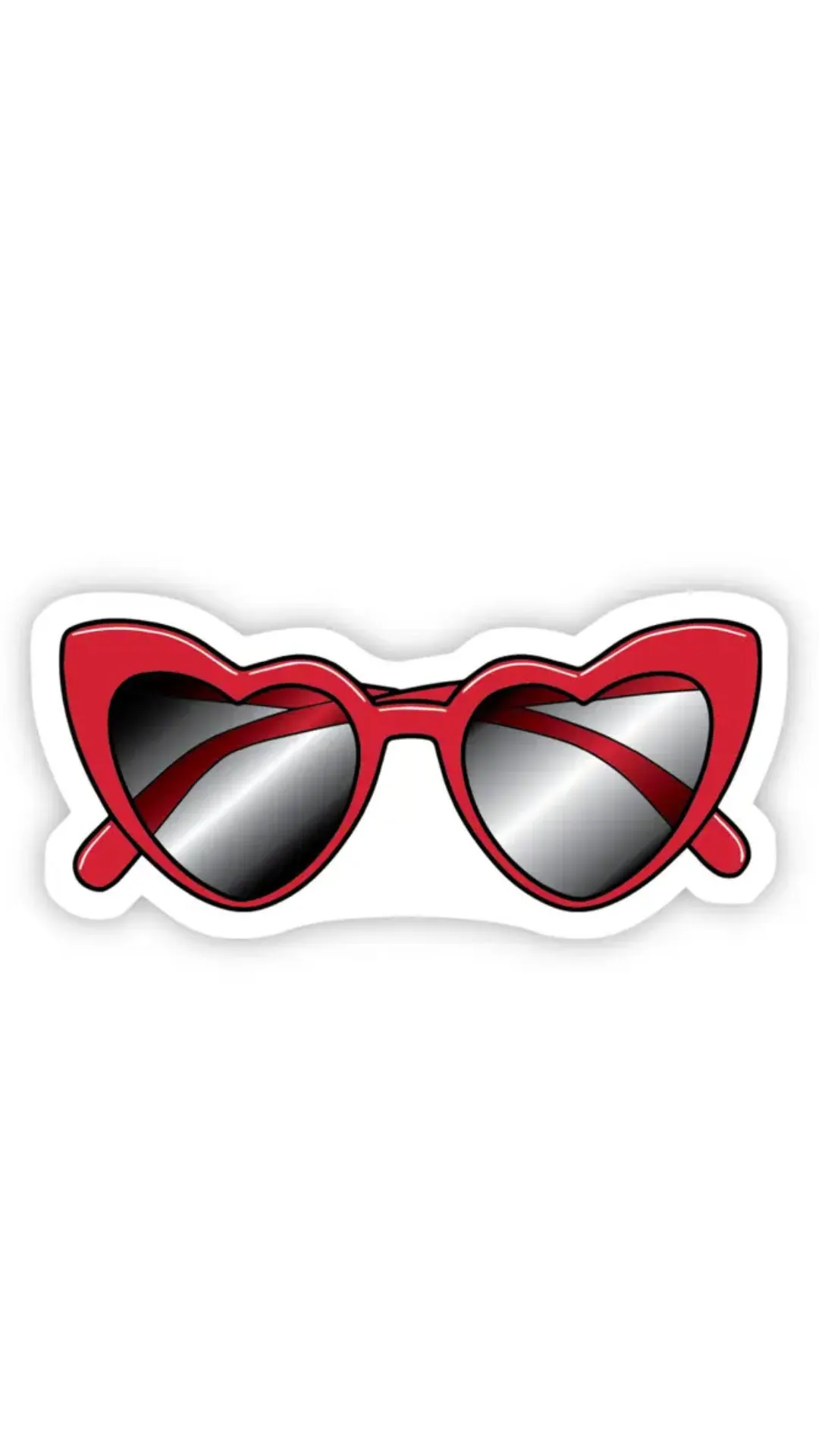 Heart Eyes Sunglasses Sticker