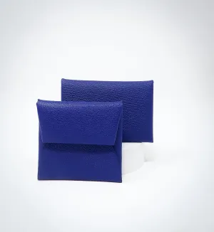 Hermes Electric Blue Coin Pouch and Card Holder
