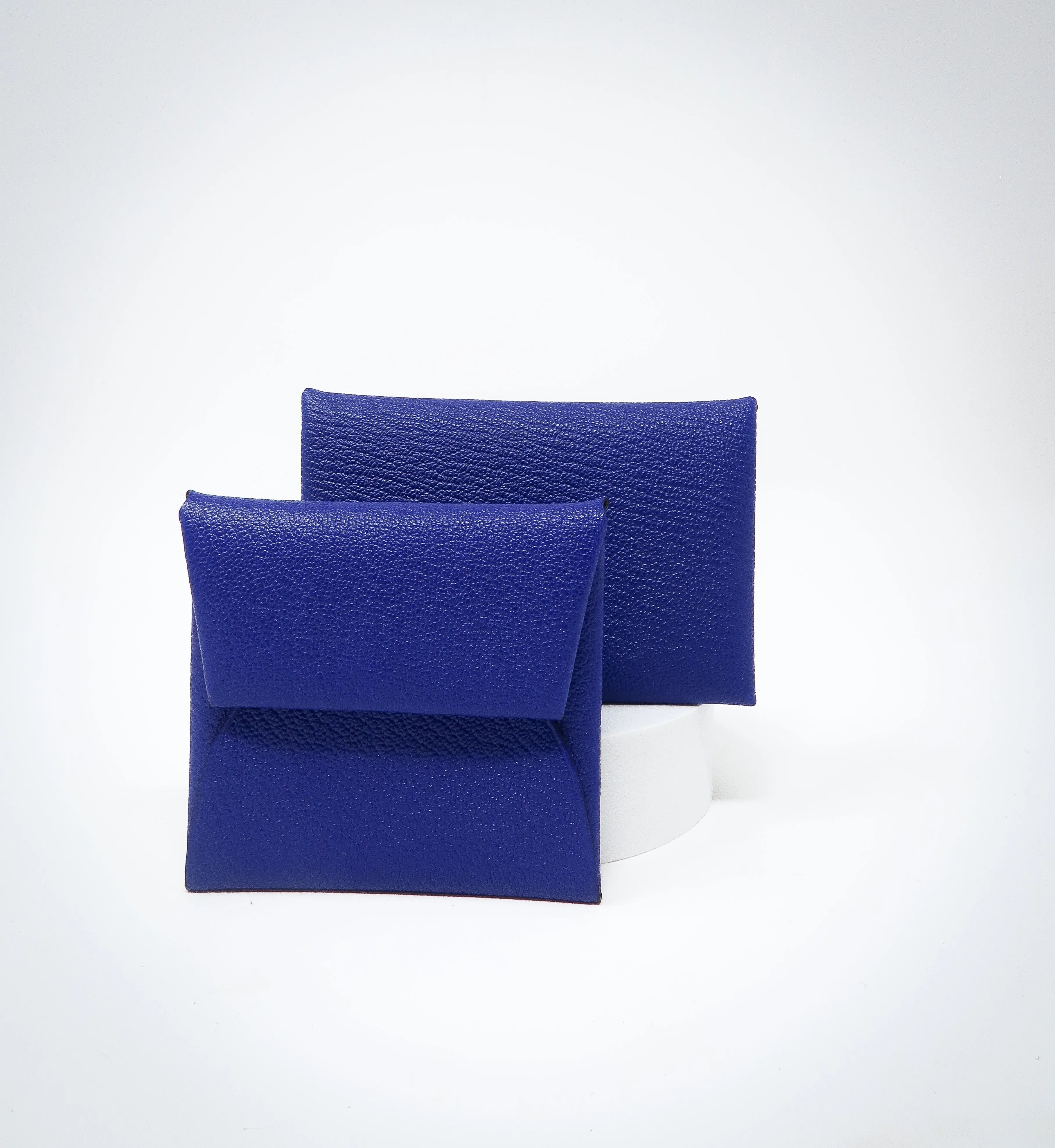 Hermes Electric Blue Coin Pouch and Card Holder