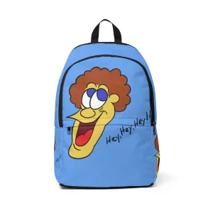 Hey, Hey, Hey!! light blue Unisex Fabric Backpack