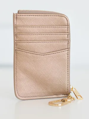 Hollis COCO Card Holder - Metallic Mocha