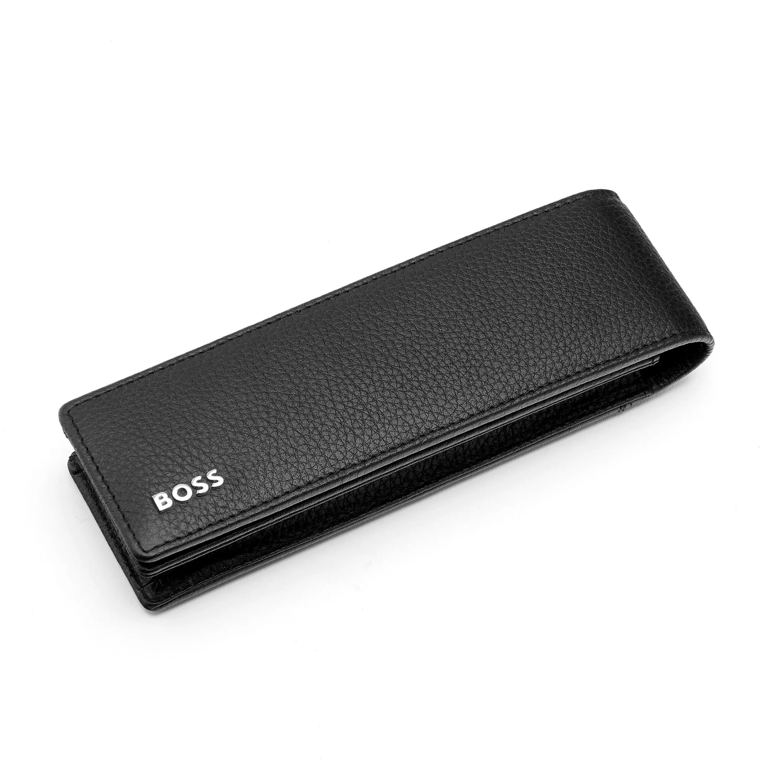 HUGO BOSS HLD417A - Double pen pouch Classic Grained Black