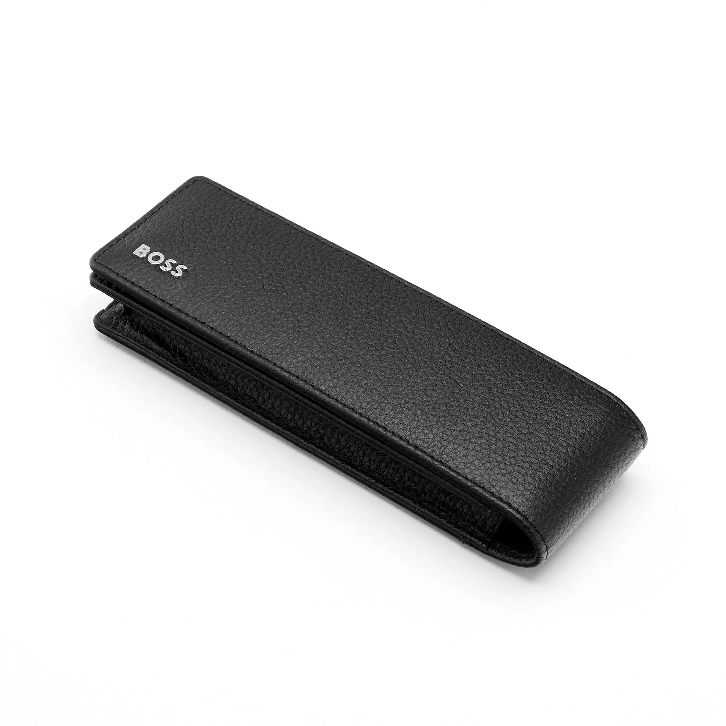 HUGO BOSS HLD417A - Double pen pouch Classic Grained Black