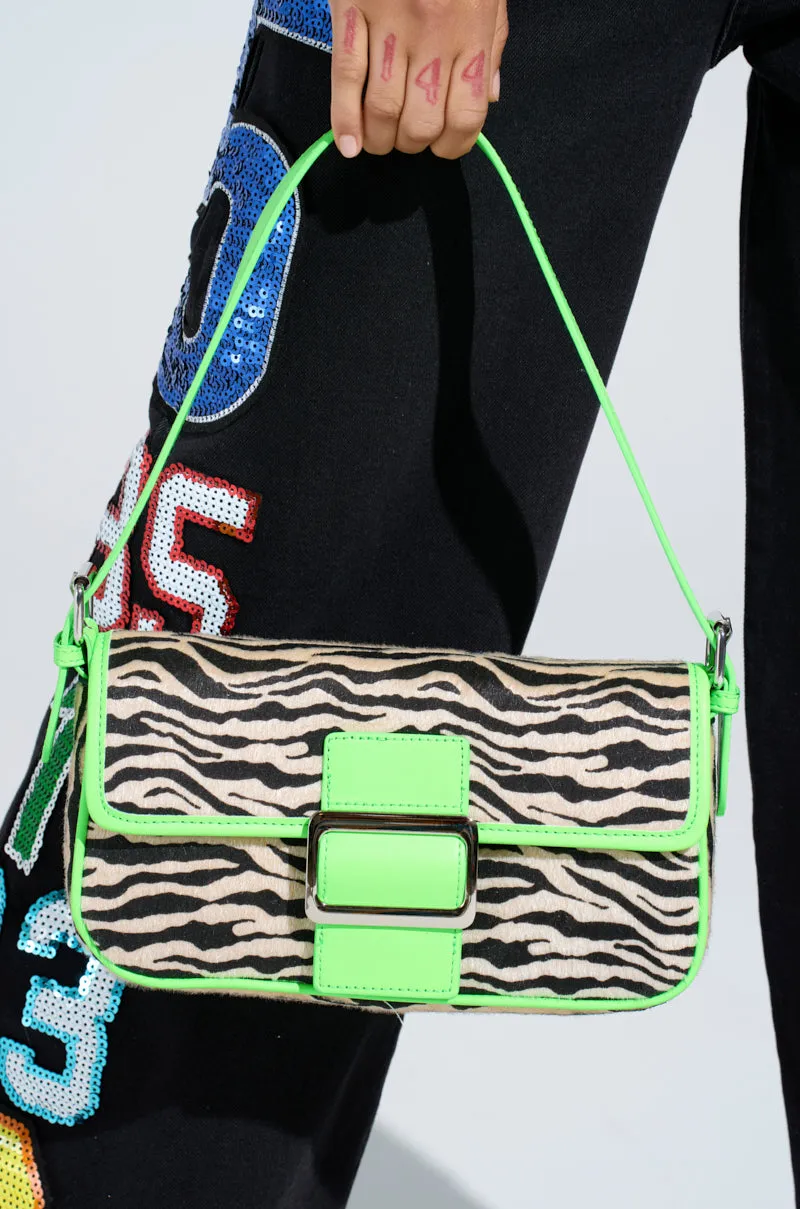 I LIKE IT WILD ZEBRA BAG