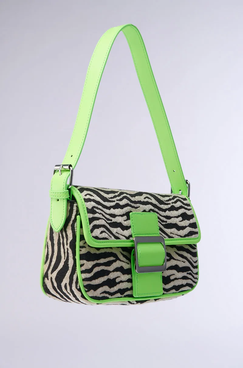 I LIKE IT WILD ZEBRA BAG