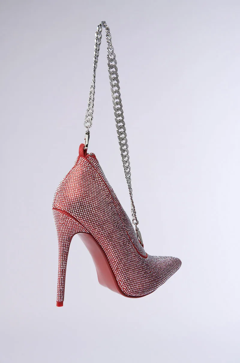 IN MY RED BOTTOMS PURSE