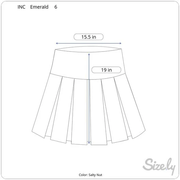 INC Vegan Faux Leather Mini Skirt Size 6 Tan Brown NEW Y2K Style Neutral