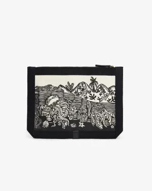 INOUI EDITIONS | Pouch Strap "Dromadaire et Poulpe" | Black & White