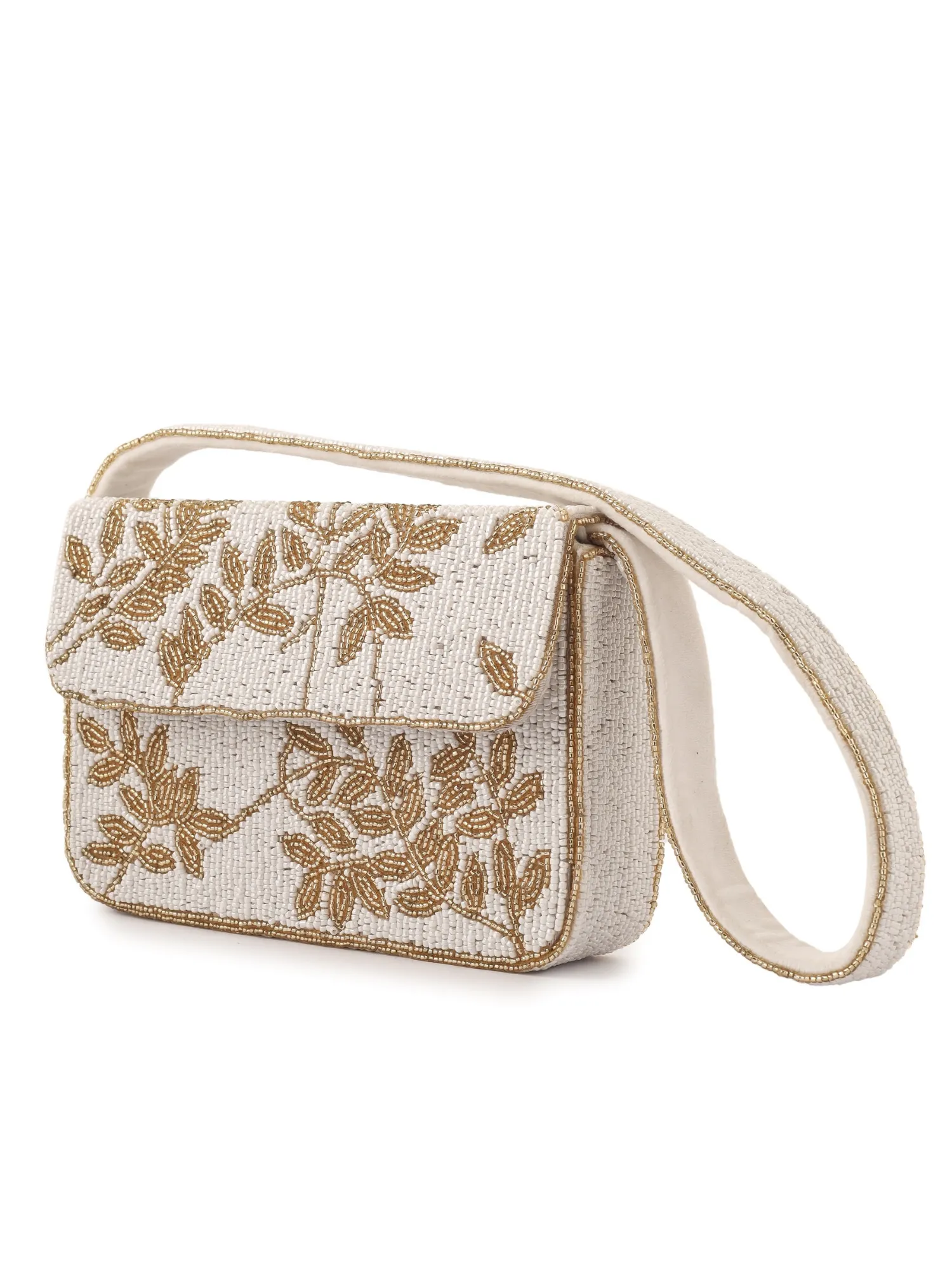 Ivory & Gold Gleam Purse