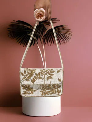 Ivory & Gold Gleam Purse