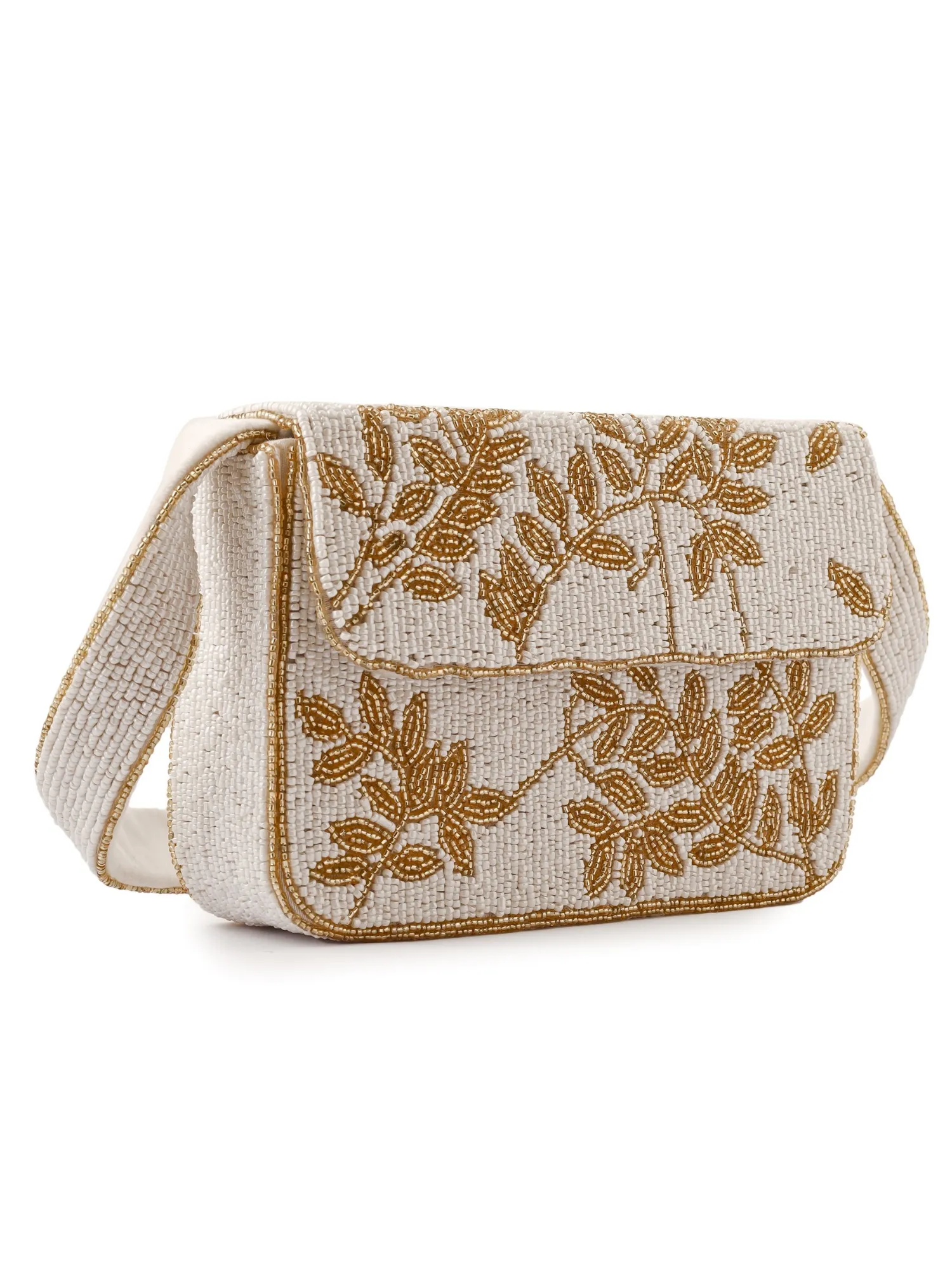 Ivory & Gold Gleam Purse