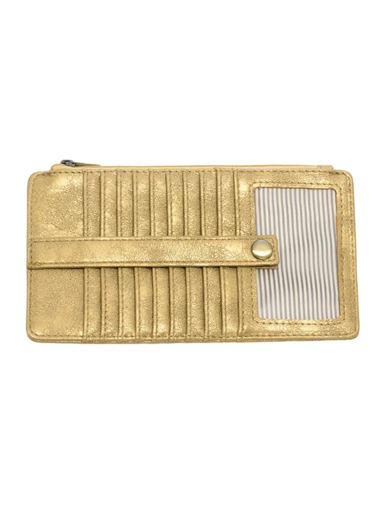 Joy Susan Kara Mini Wallet - Metallic Gold