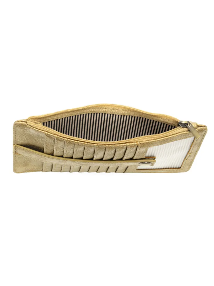 Joy Susan Kara Mini Wallet - Metallic Gold