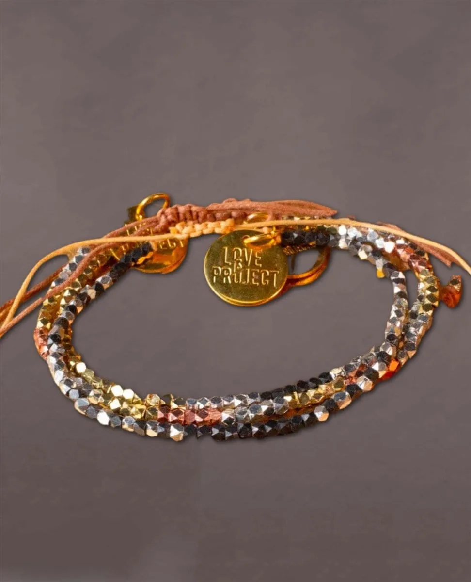 Kali Ombre Bracelet Gold Silver