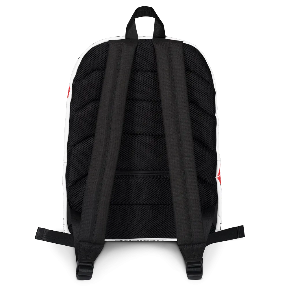 Kiss My Hustlin' A** - (White) Laptop Backpack