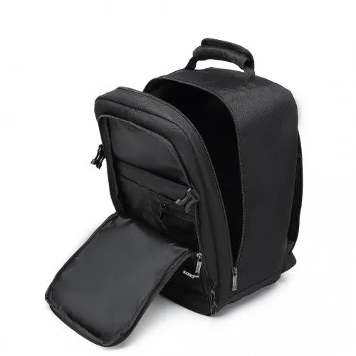 Kono Lightweight 20L Cabin Bag Travel Business Backpack - Black