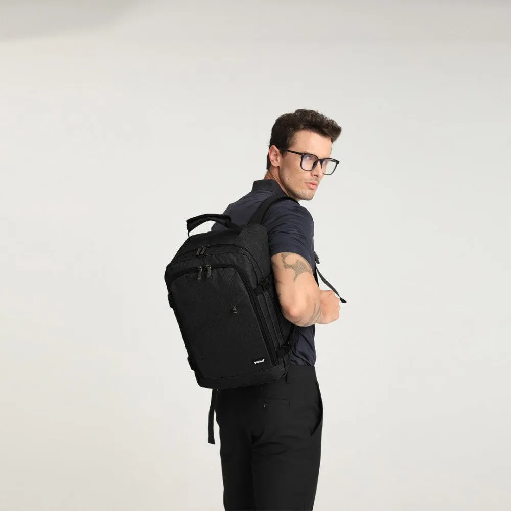 Kono Lightweight 20L Cabin Bag Travel Business Backpack - Black