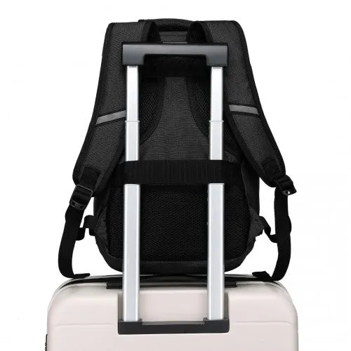 Kono Lightweight 20L Cabin Bag Travel Business Backpack - Black