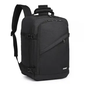 Kono Lightweight 20L Cabin Bag Travel Business Backpack - Black