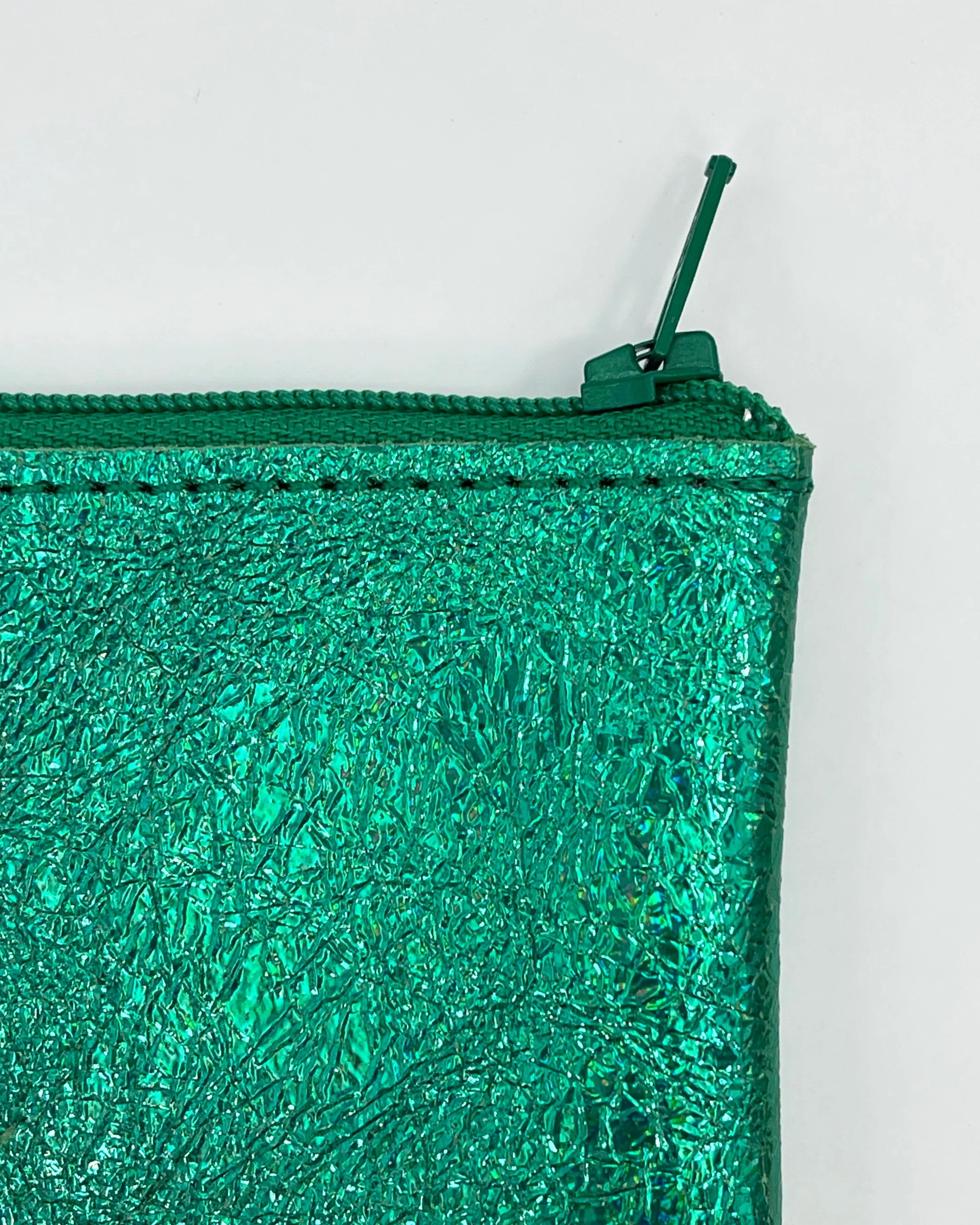 Large Leather Zip Pouches
