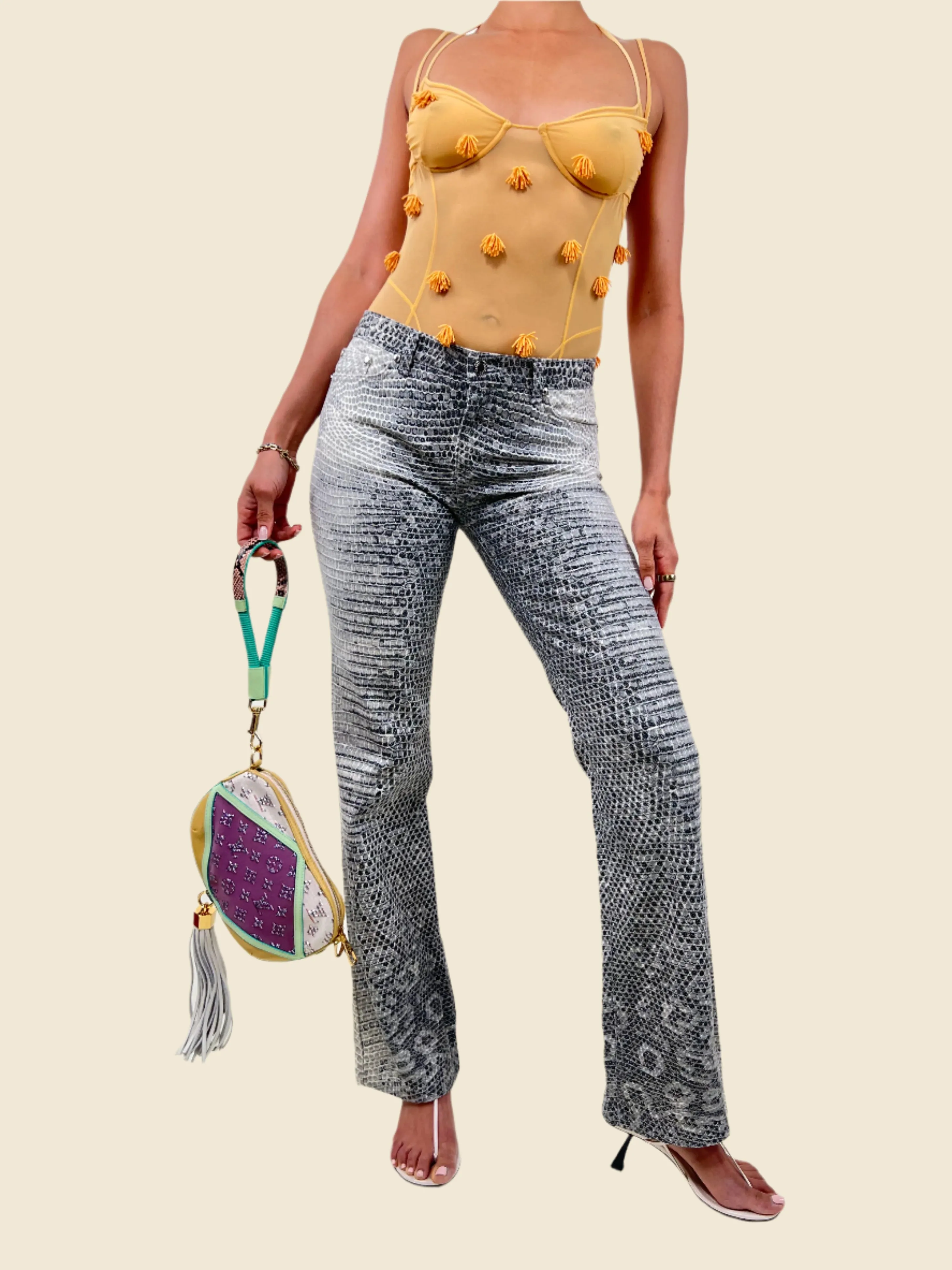 Le Body Ilha Beaded Mesh Bodysuit