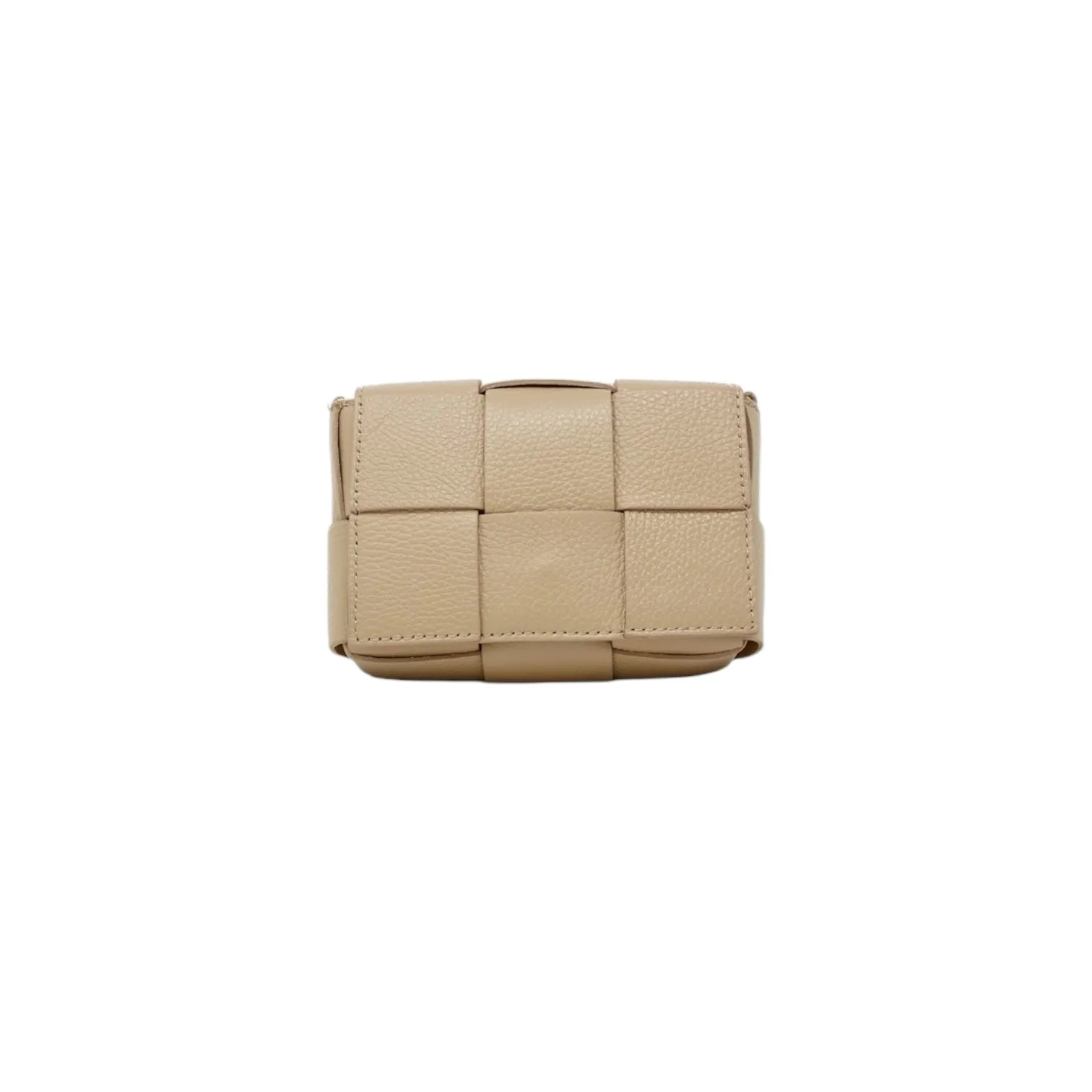 Leather Lattice Purse