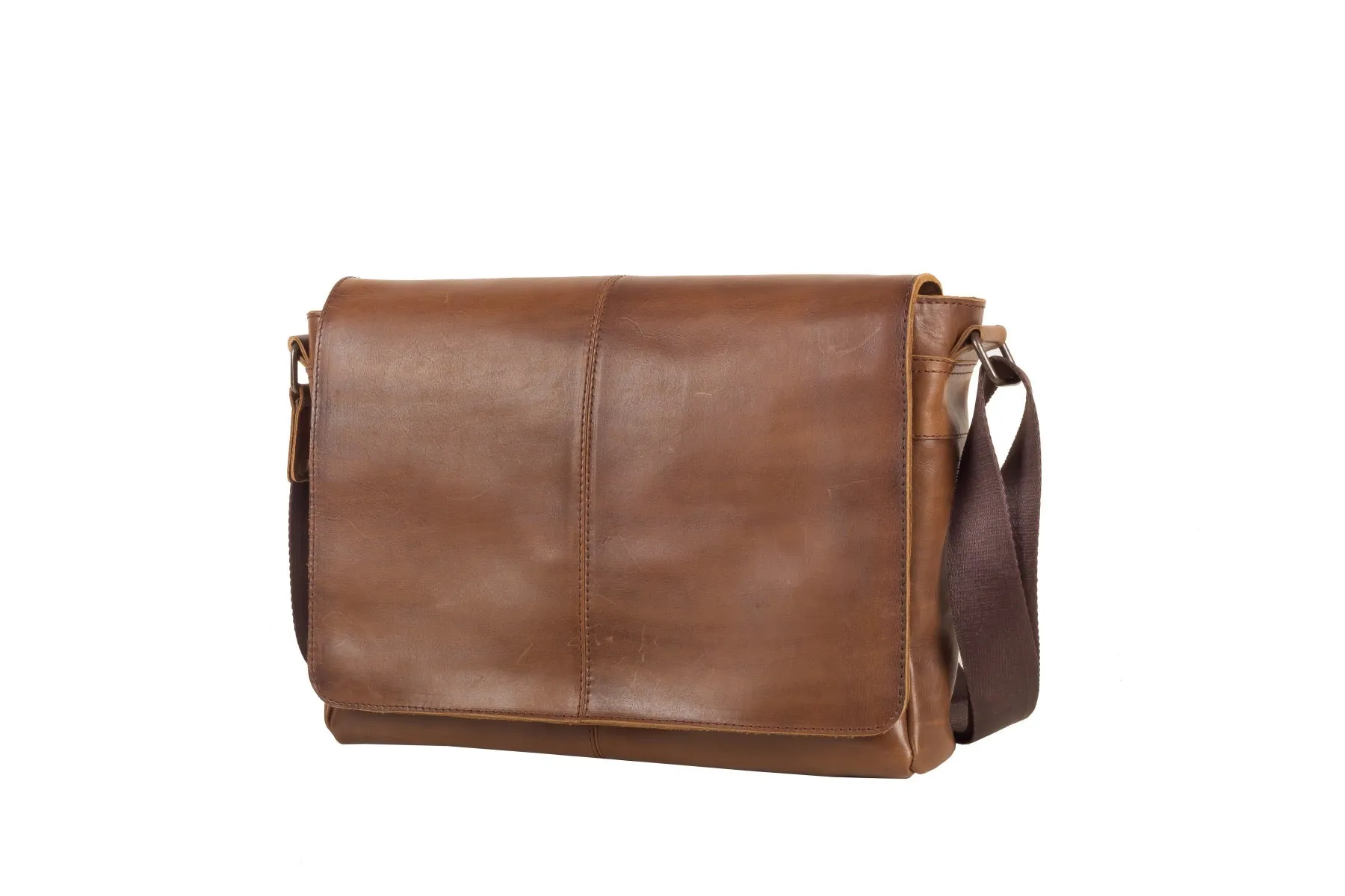 Leather Messenger Bag for Men - Lincoln 13