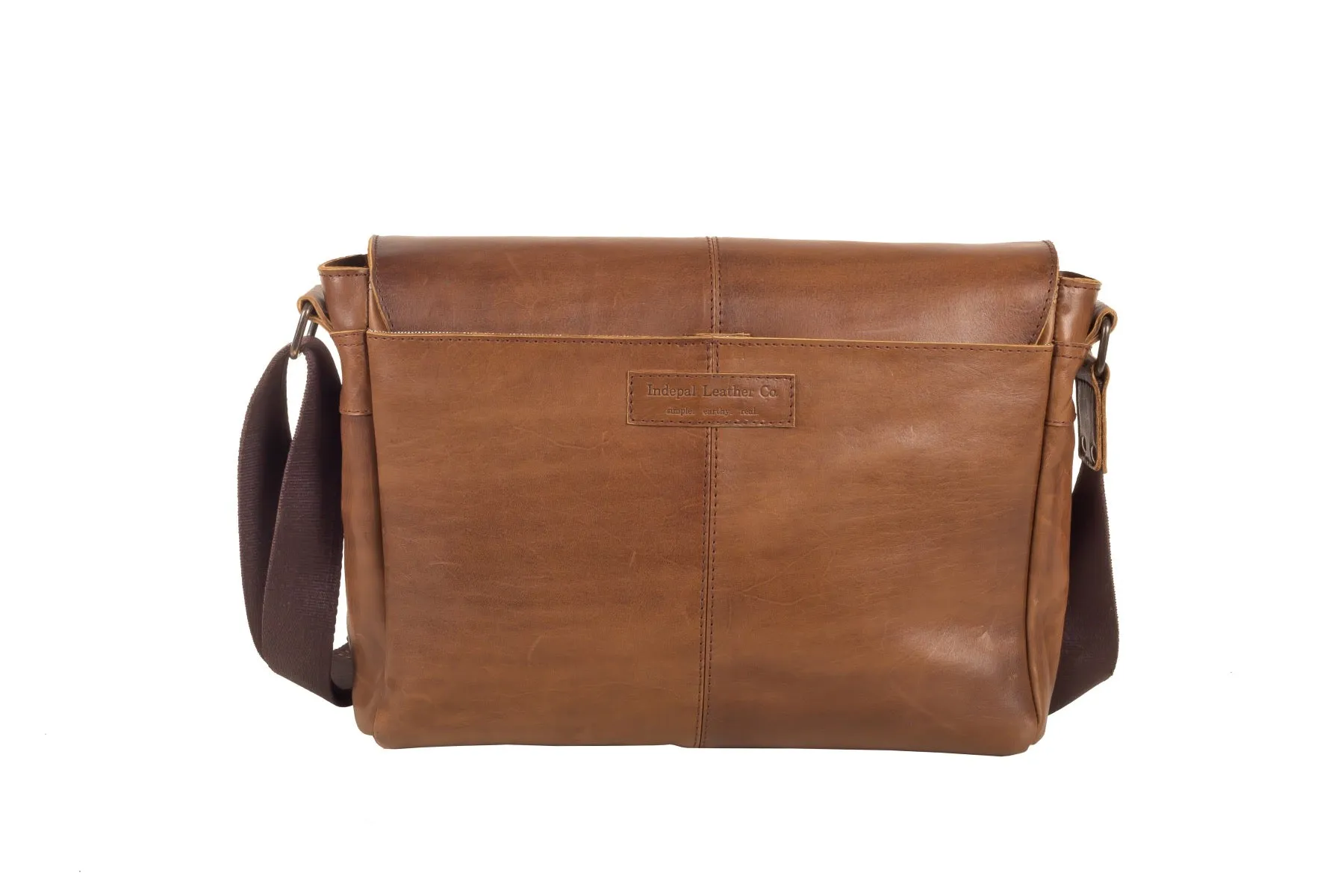 Leather Messenger Bag for Men - Lincoln 13