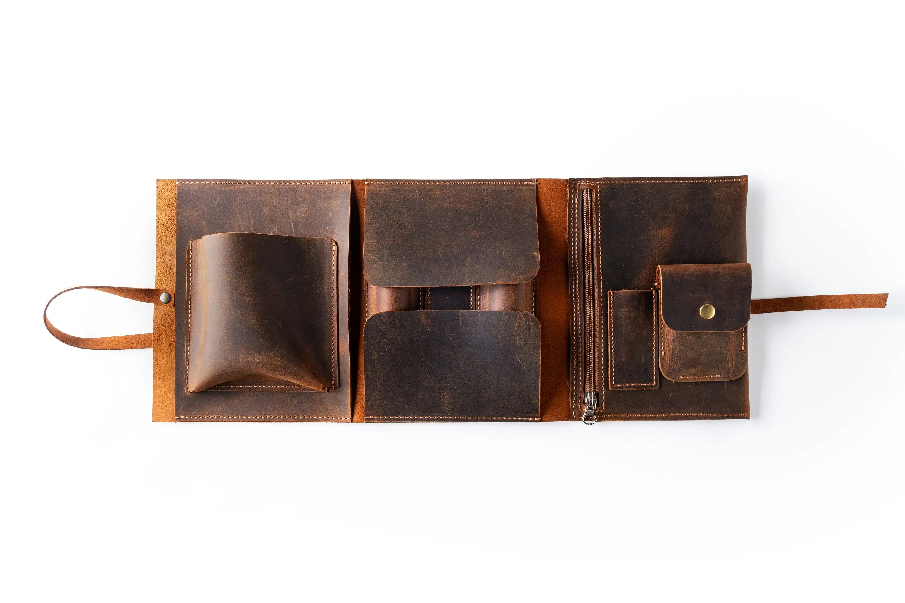 Leather Pipe Roll Set, Handmade Pipe Pouch Bag for 1/2/3-Pipe, Personalized Pipe Tobacco Pouch, Pipe Stand, Valet Tray, Tobacco Mat