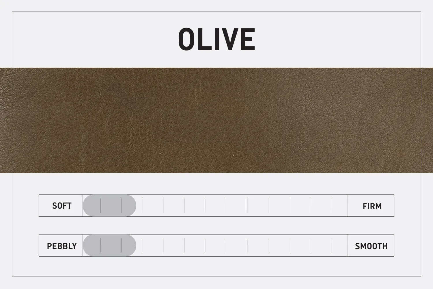 LEATHER TOP ZIPPER POUCH - OLIVE
