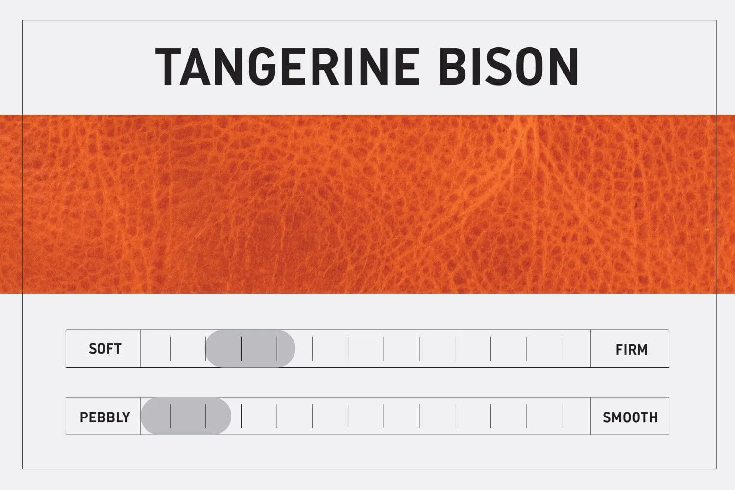 LEATHER TOP ZIPPERED POUCH - SMALL - TANGERINE BISON