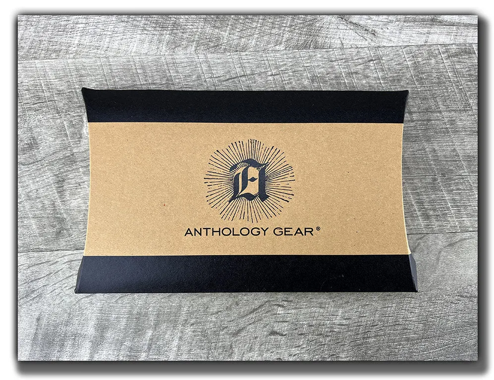 Leather Zipper Pouch - Aged Steel