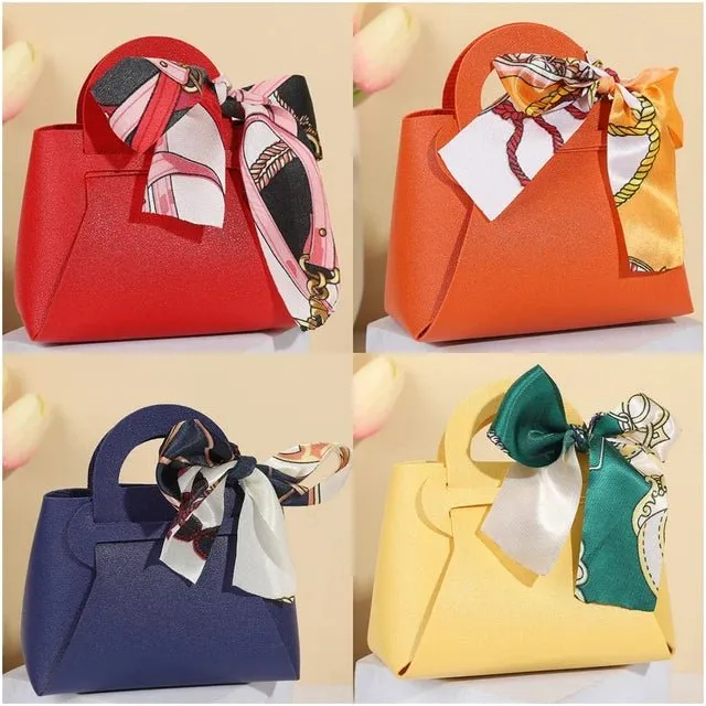Leatherette Bow-Tie Petite Handbag
