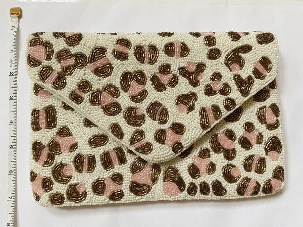 Leopard Print Envelope Clutch (PRE)