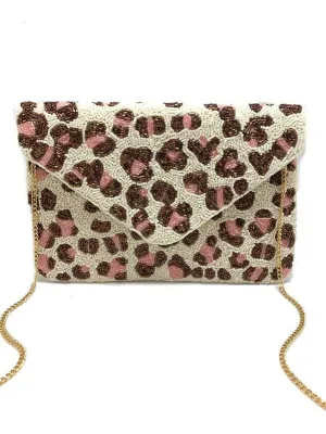 Leopard Print Envelope Clutch (PRE)
