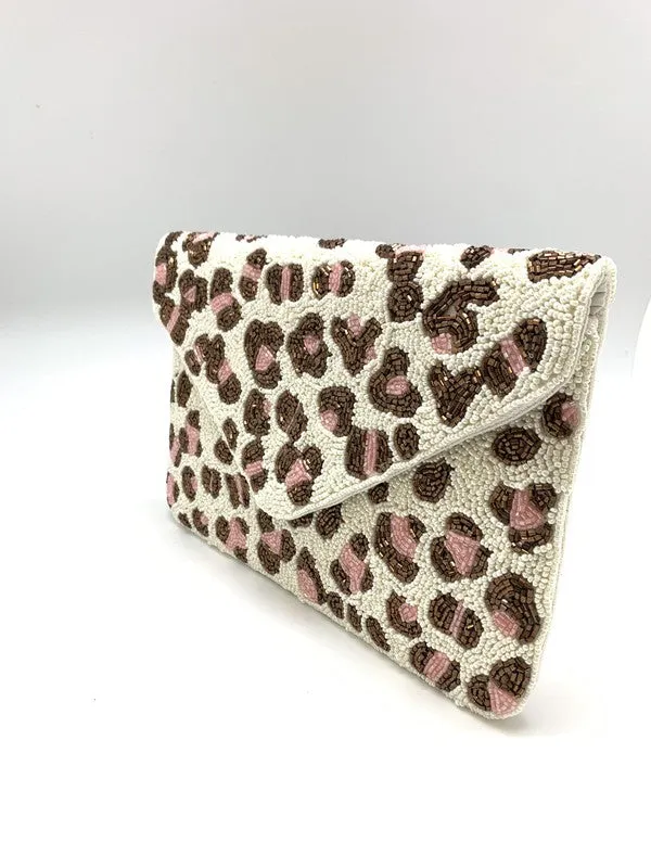 Leopard Print Envelope Clutch (PRE)