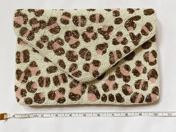 Leopard Print Envelope Clutch (PRE)