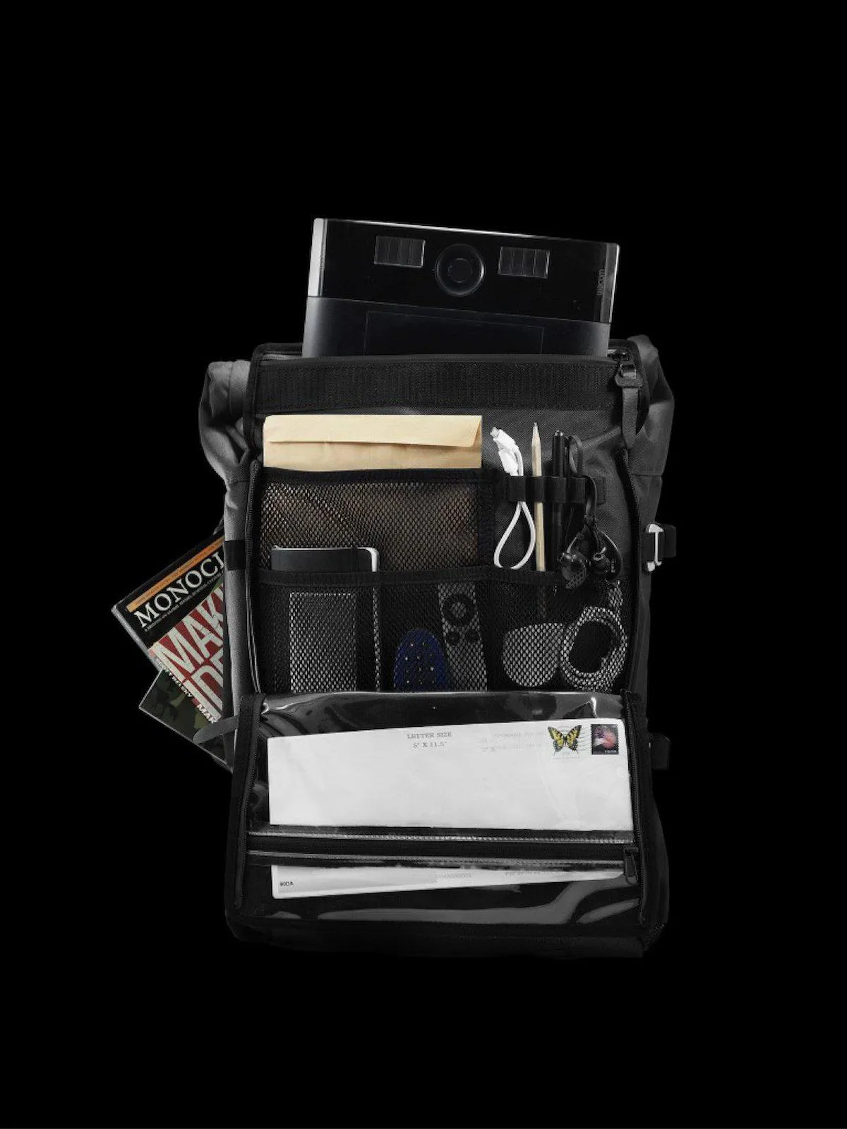 Life Behind Bars The Peloton Rolltop Backpack 30-42L Asphalt
