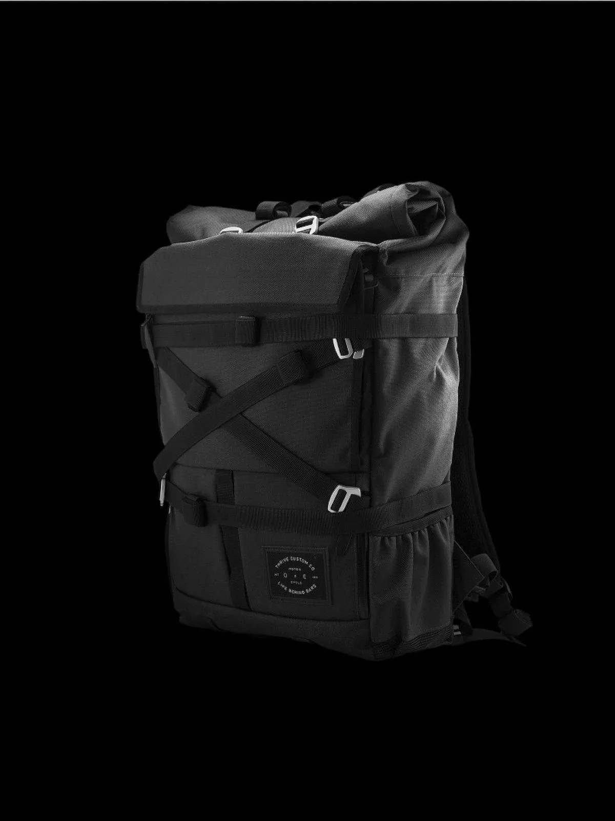 Life Behind Bars The Peloton Rolltop Backpack 30-42L Asphalt