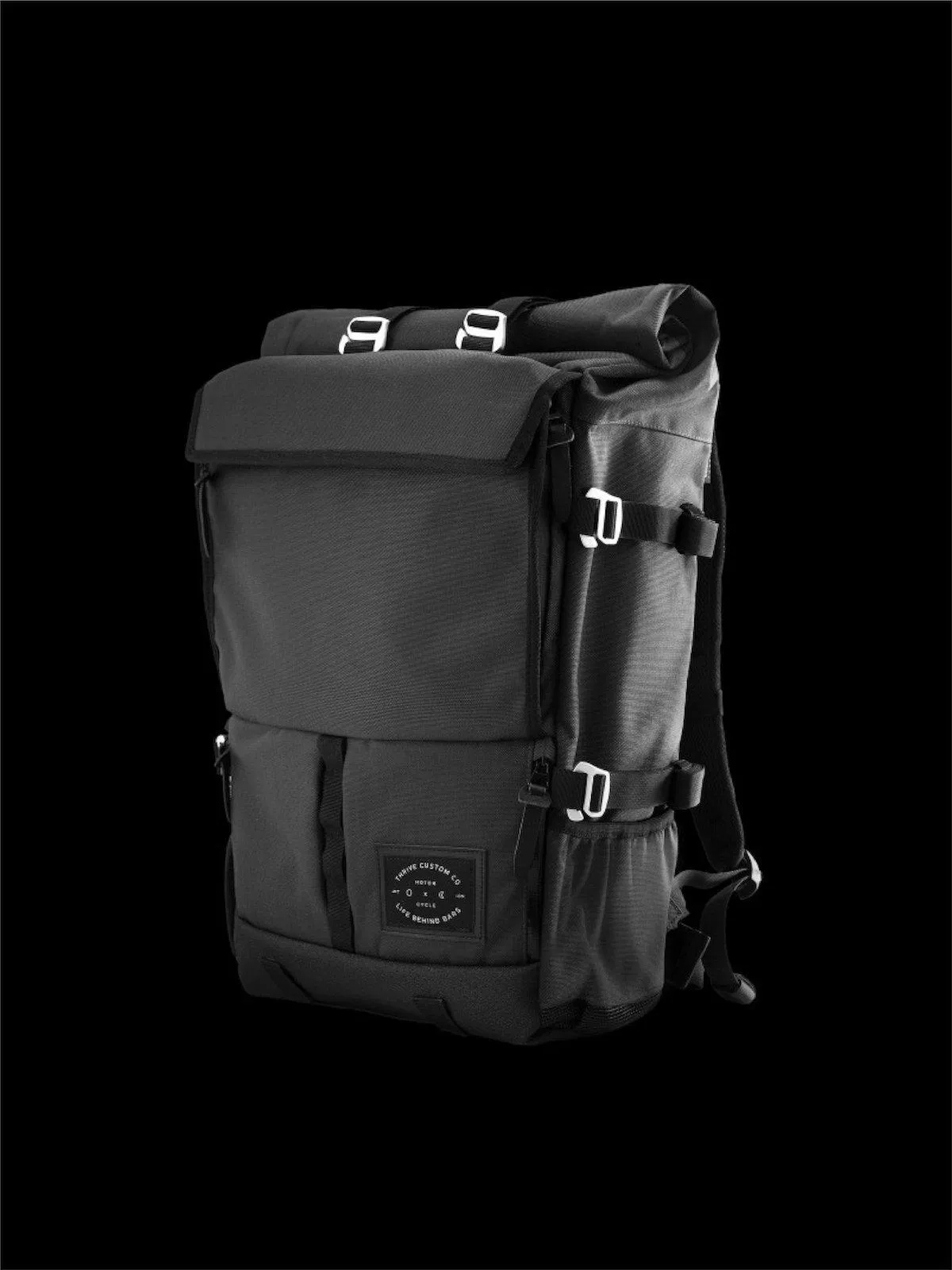 Life Behind Bars The Peloton Rolltop Backpack 30-42L Asphalt