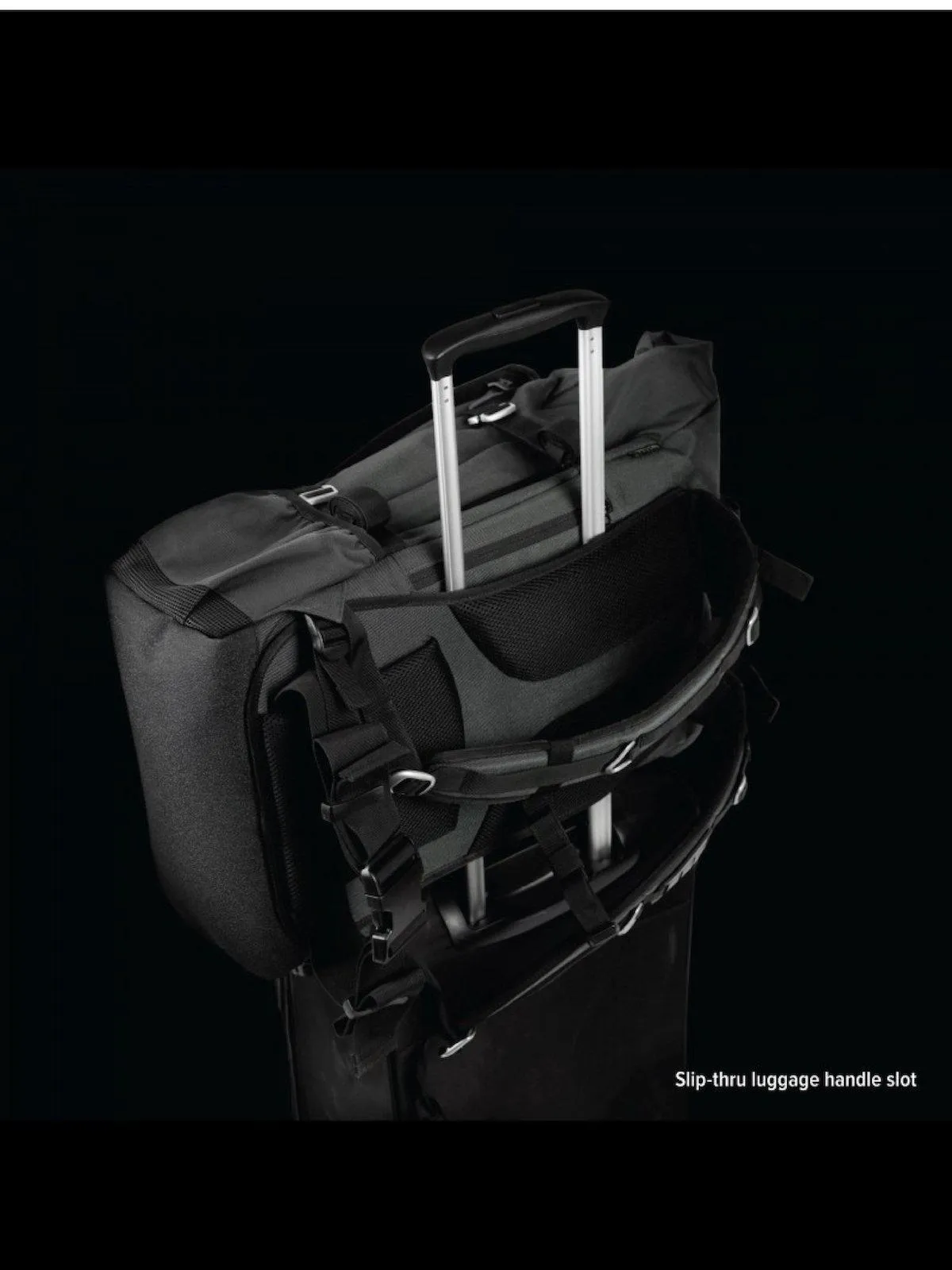 Life Behind Bars The Peloton Rolltop Backpack 30-42L Asphalt